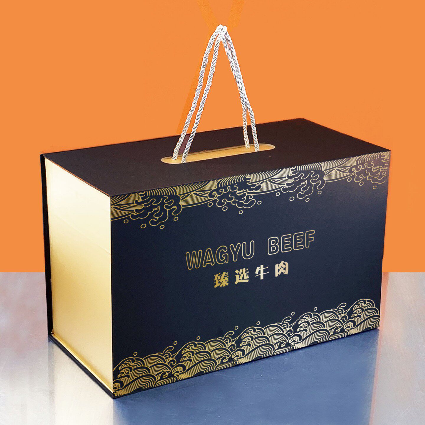 牛肉和牛礼盒定制 澳洲原切谷饲战斧西冷链冷藏低温伴手礼包装盒