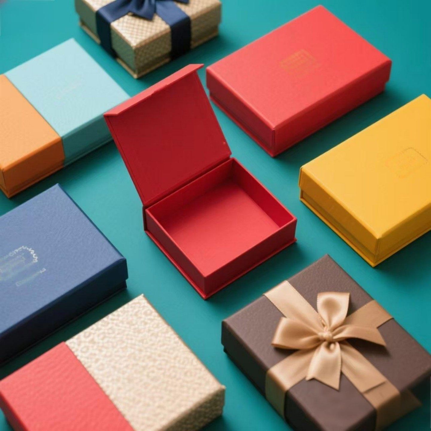 小批量礼品包装盒现货批发彩盒书型磁吸翻盖式化妆品茶叶礼盒定制