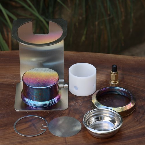 纯钛气动咖啡机mini高温结晶炫彩户外露营意式萃取可控9bar可泄压