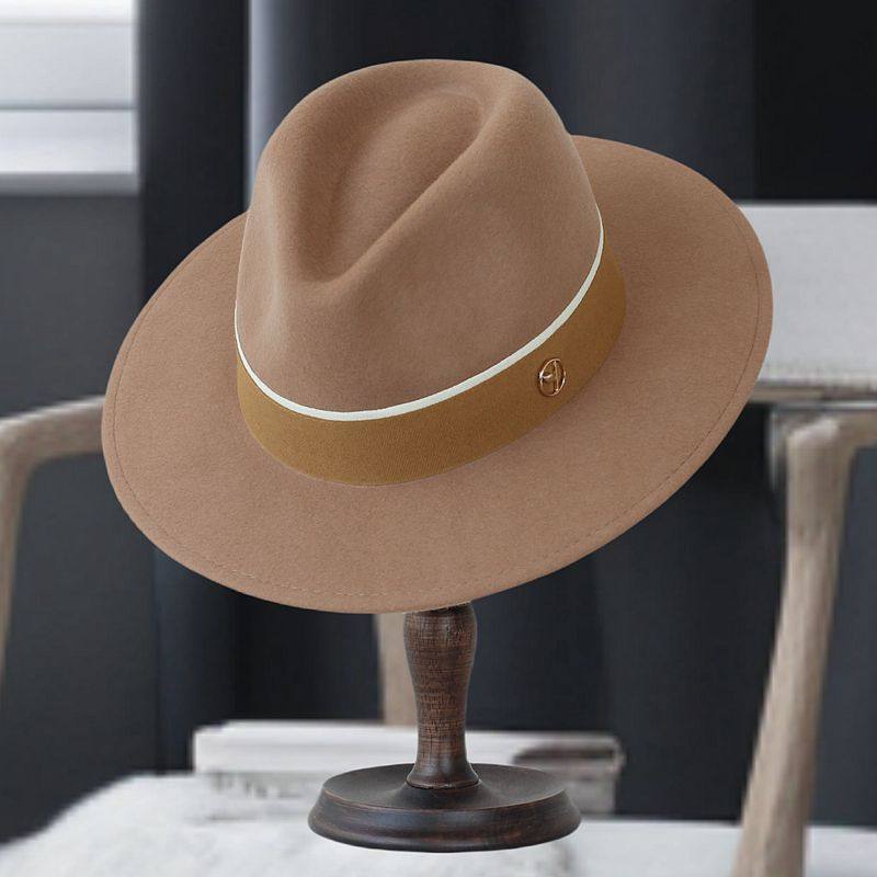 巴拿马羊毛呢平沿帽子女英伦秋冬复古2024新款爵士牛仔帽法式礼帽,服饰配件/皮带/帽子/围巾,帽子,淘宝优惠券,粉丝福利购,淘宝优惠卷