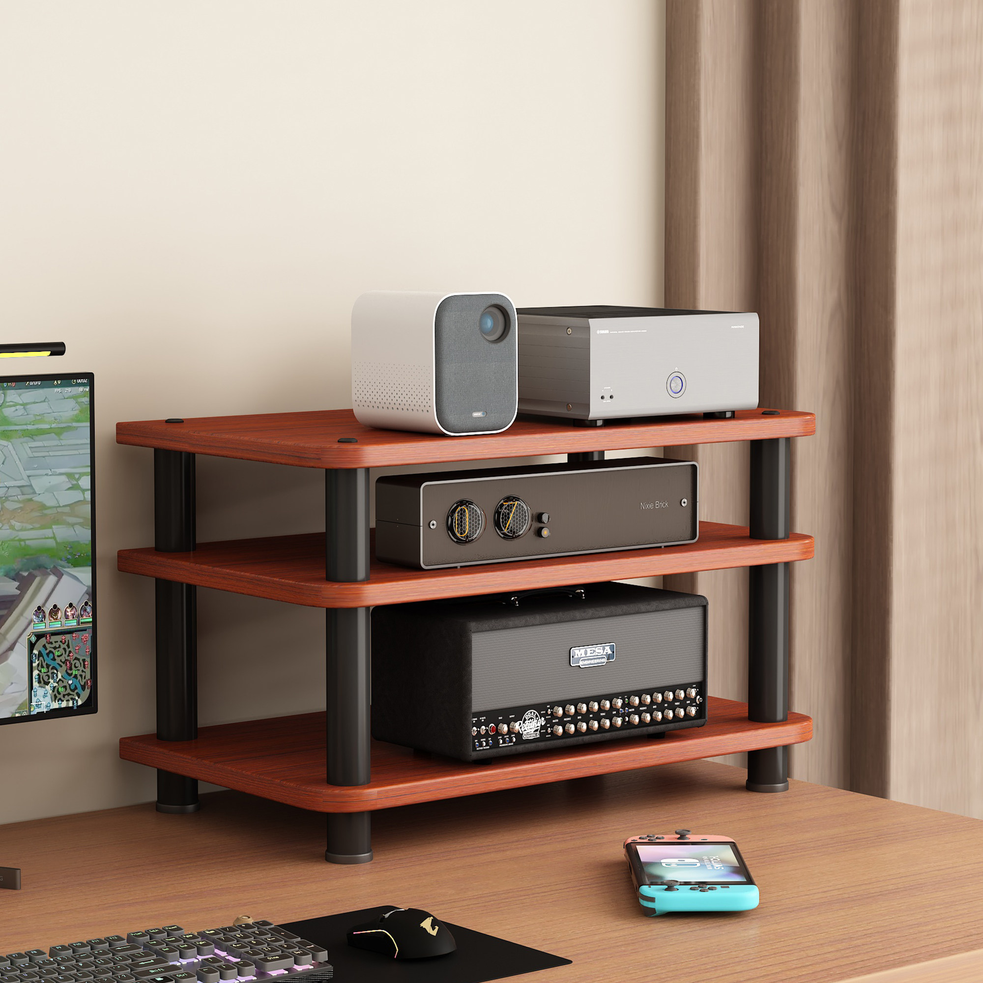 层高定制桌面小尺寸功放机架CD机架耳机放大器音响解码器收纳架子,影音电器,音响脚架/机架,淘宝优惠券,粉丝福利购,淘宝优惠卷