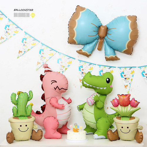 卡通儿童恐龙生日气球