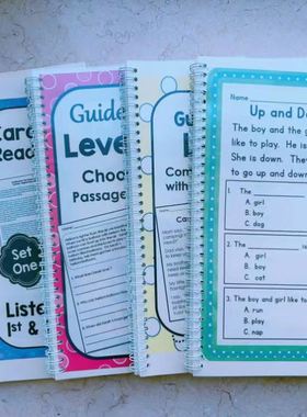 Guided reading指导性阅读初级小学英语阅读理解原版作业纸