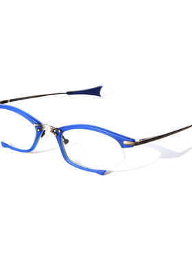 现货| 德国产宝蓝色C形板材直腿板材近视眼镜个性时髦趣味椭圆