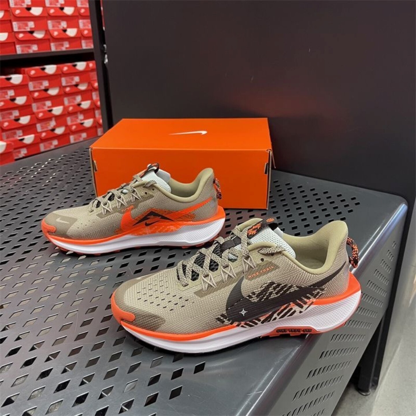 耐克NIKE PEGASUS TRAIL 5 (GS) 户外飞马大童跑步鞋FV5638-200 - 实物图
