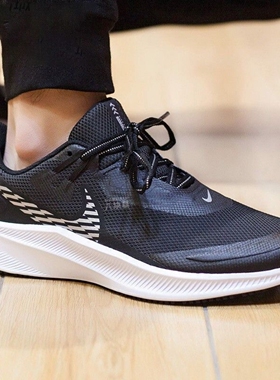 Nike Quest 3 耐克男黑色缓震防水轻便透气耐磨跑步鞋 CQ8894-001