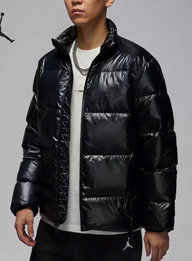 耐克Nike Jordan男子防风保暖休闲立领羽绒服外套FV7272-010