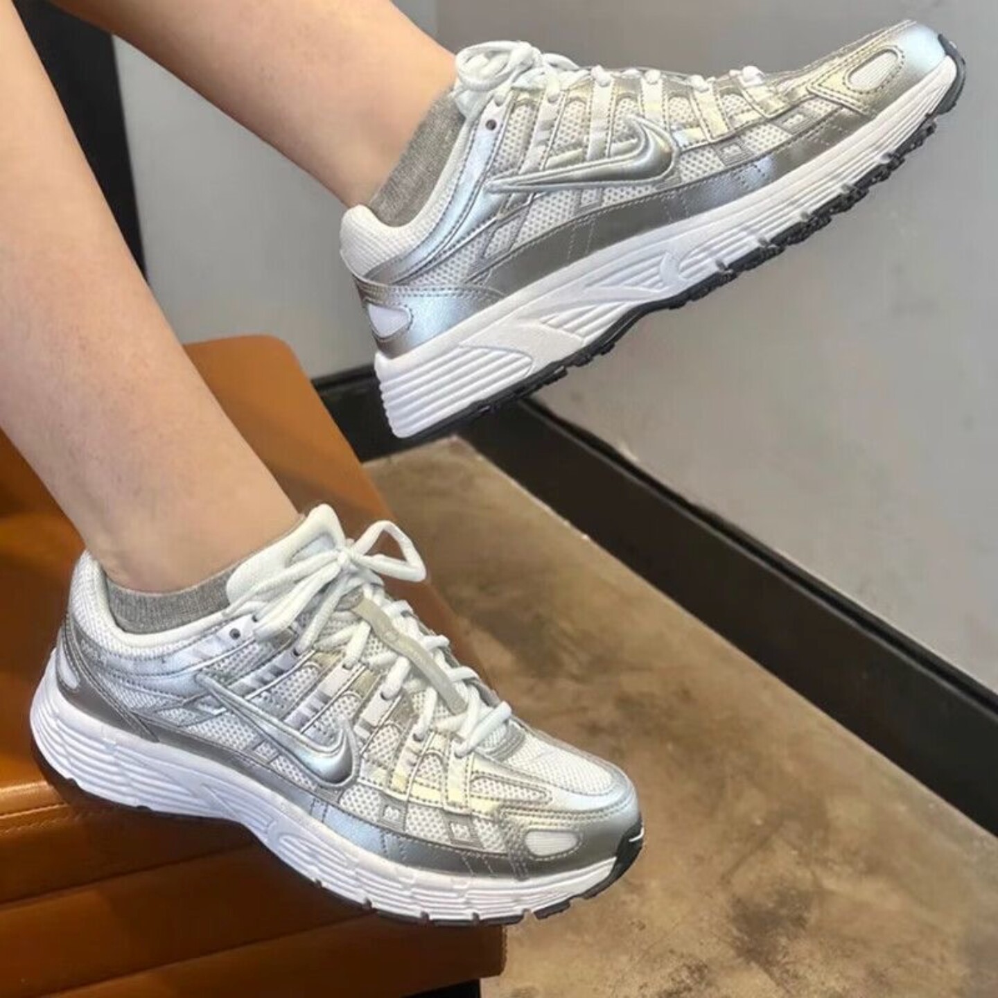 NIKE P-6000 (GS)复古百搭时尚减震舒适跑步鞋HV5064-101-002-003