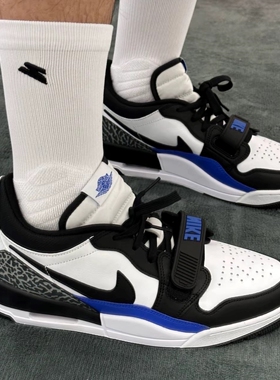 耐克Air Jordan Legacy AJ312灰色低帮复古休闲篮球鞋CD7069-114