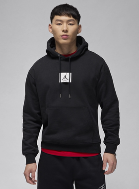 Nike耐克Jordan 男子简约百搭休闲运动连帽套头衫卫衣 DQ7339-010