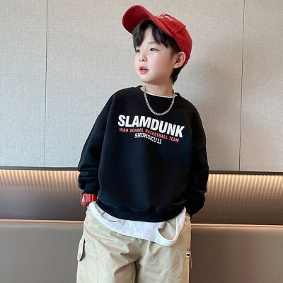 男童卫衣中大儿童打底衫加绒上衣