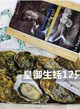 法国皇御生蚝12只配小木箱蚝刀