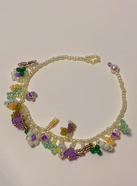 HUYA手作春日花藤新款手链纯手工制作原创设计法式小众手链