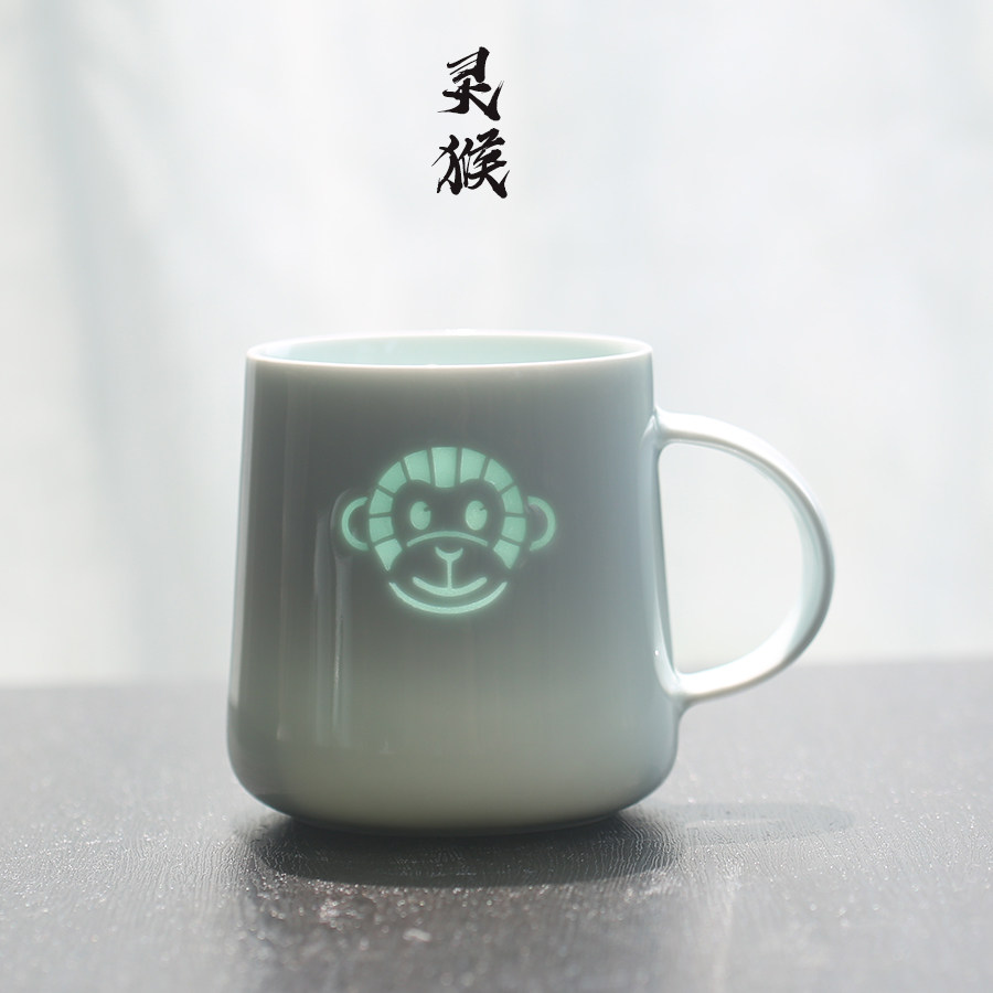 子木陶瓷生肖杯礼物玲珑瓷马克杯