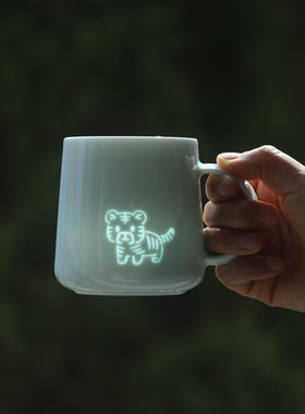 景德镇生肖杯子玲珑瓷陶瓷水杯子