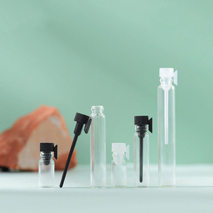 迷你滴棒香水精油样品分装瓶小样玻璃瓶试管透明玻璃瓶试用滴棒瓶