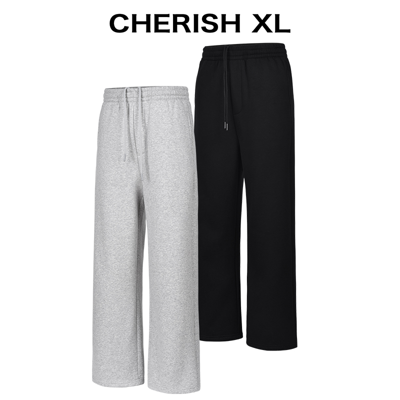 CRXL【重磅600G热芯暖绒】长期主义/挺阔有型/加绒保暖宽松卫裤男