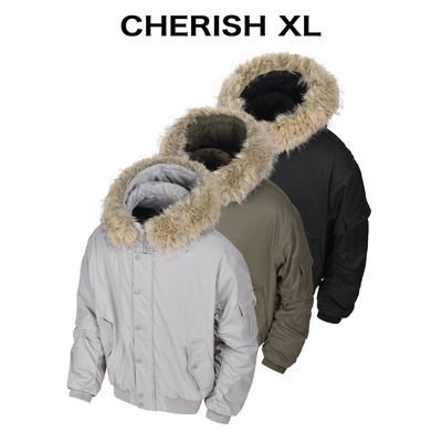 CRXL【飞行员/座山雕棉服】可拆卸毛领加厚保暖连帽夹克外套男款