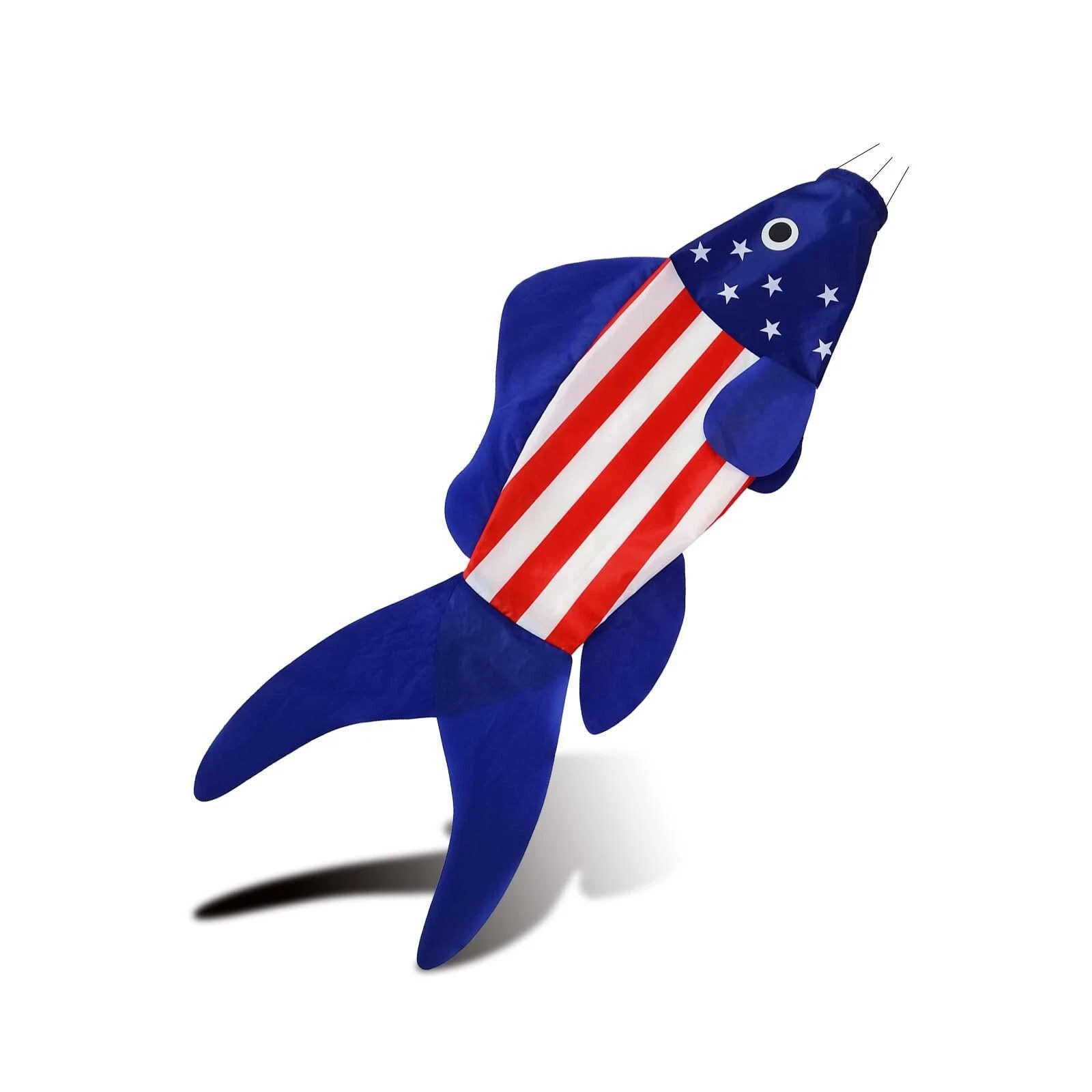 美国独立日装饰鱼风筒250周年纪念日旗帜庭院派对鲤鱼旗风向袋31