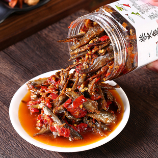 湖南特产柴火鱼干瓶装下饭菜小吃零食罐装农家香辣火培小鱼仔熟食