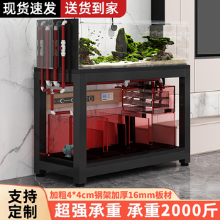 鱼缸专用架子家用可定制双层底架超强承重鱼缸放置柜客厅置物架子