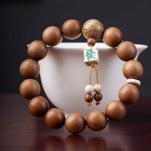 老山檀香木非遗大漆猛犸手串