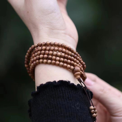 印度迈索尔老山檀香216情侣手串