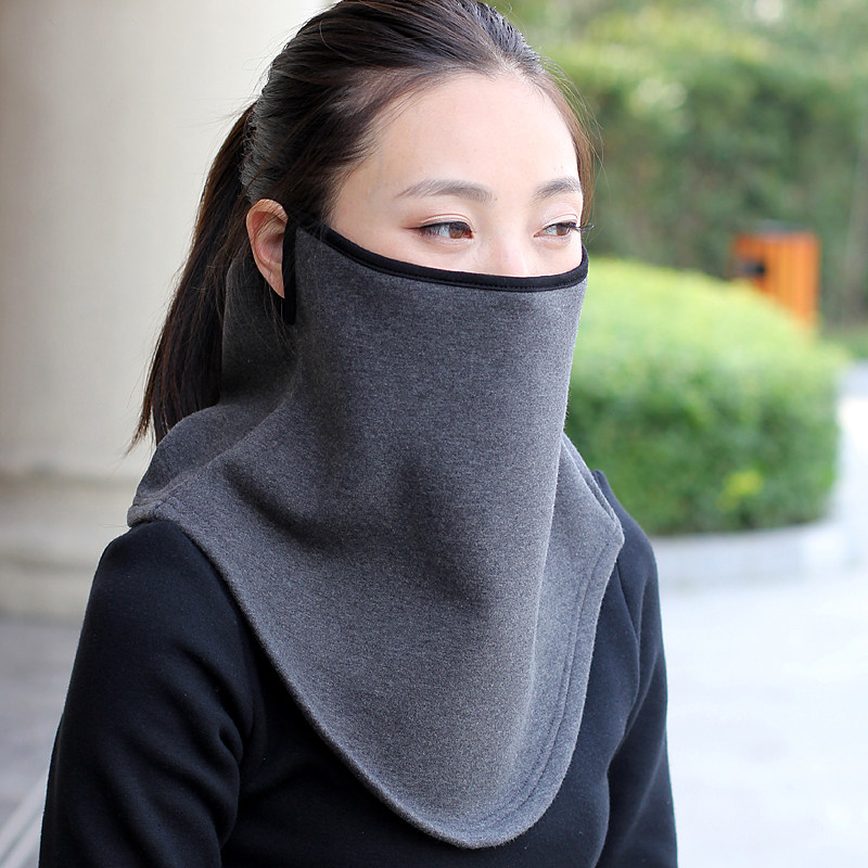 冬季保暖口罩加厚骑行防寒防风全脸面罩男运动护颈电动车防晒加绒