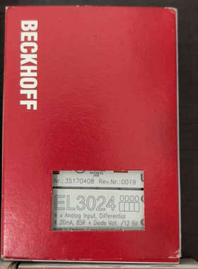 倍福EL3024模块，4路模拟量输入，差分式，4-20mA，议价也可维修