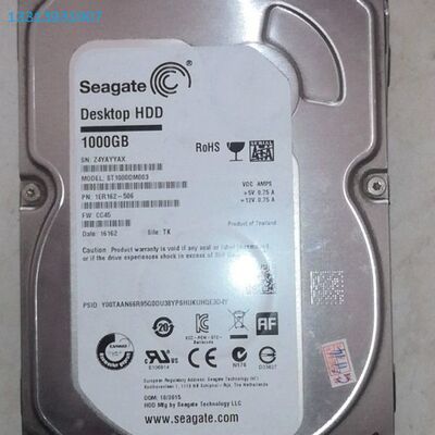 希捷 1tb 机械硬盘 HDD 7200转 ST1000DM议价！！ 可维修