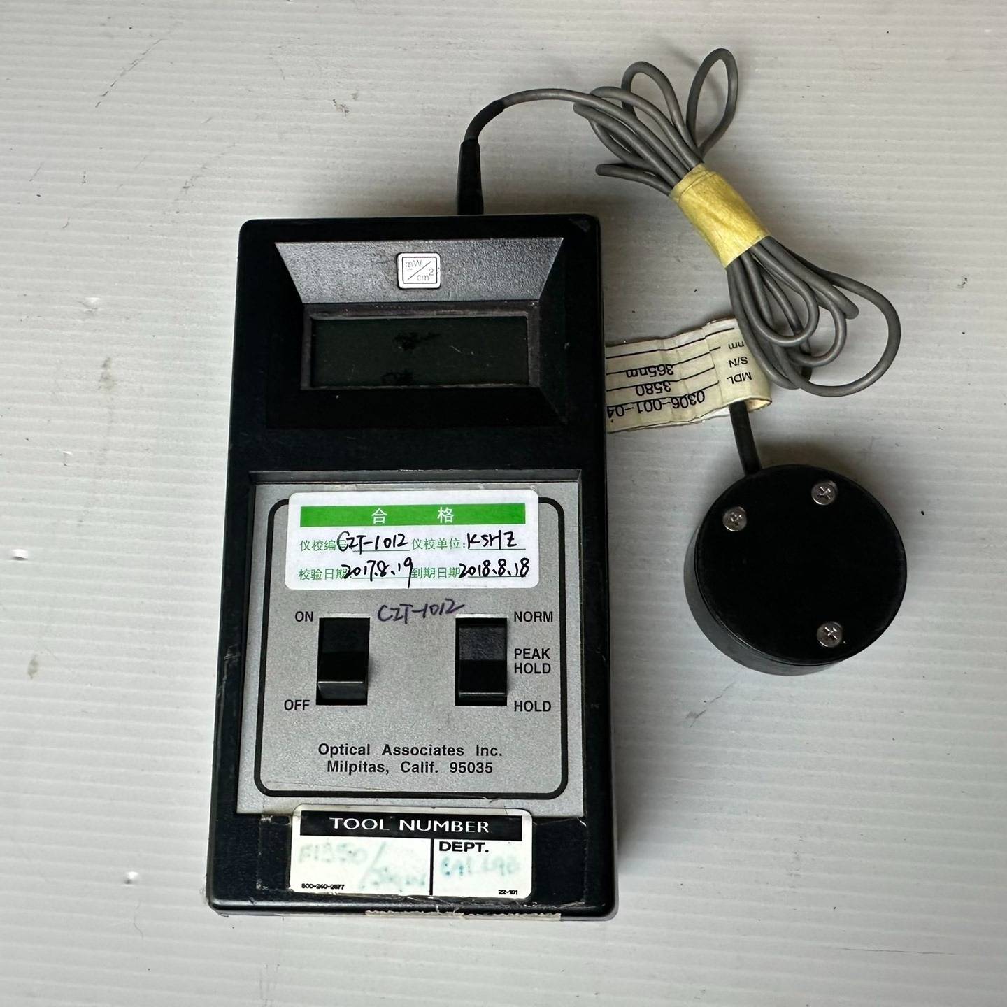 OAI 306 曝光机UV能量测量仪 屏议价 维修！！！