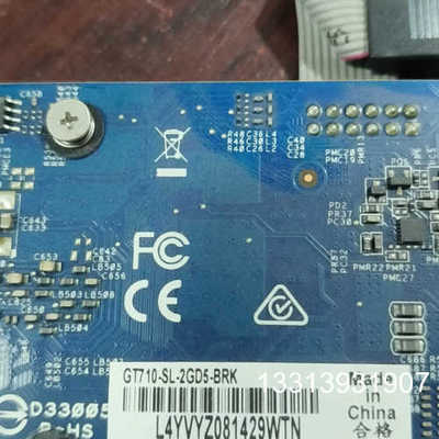 华硕GT710显卡，2GD5成色好，功能正常，下图实拍，议价也可维修