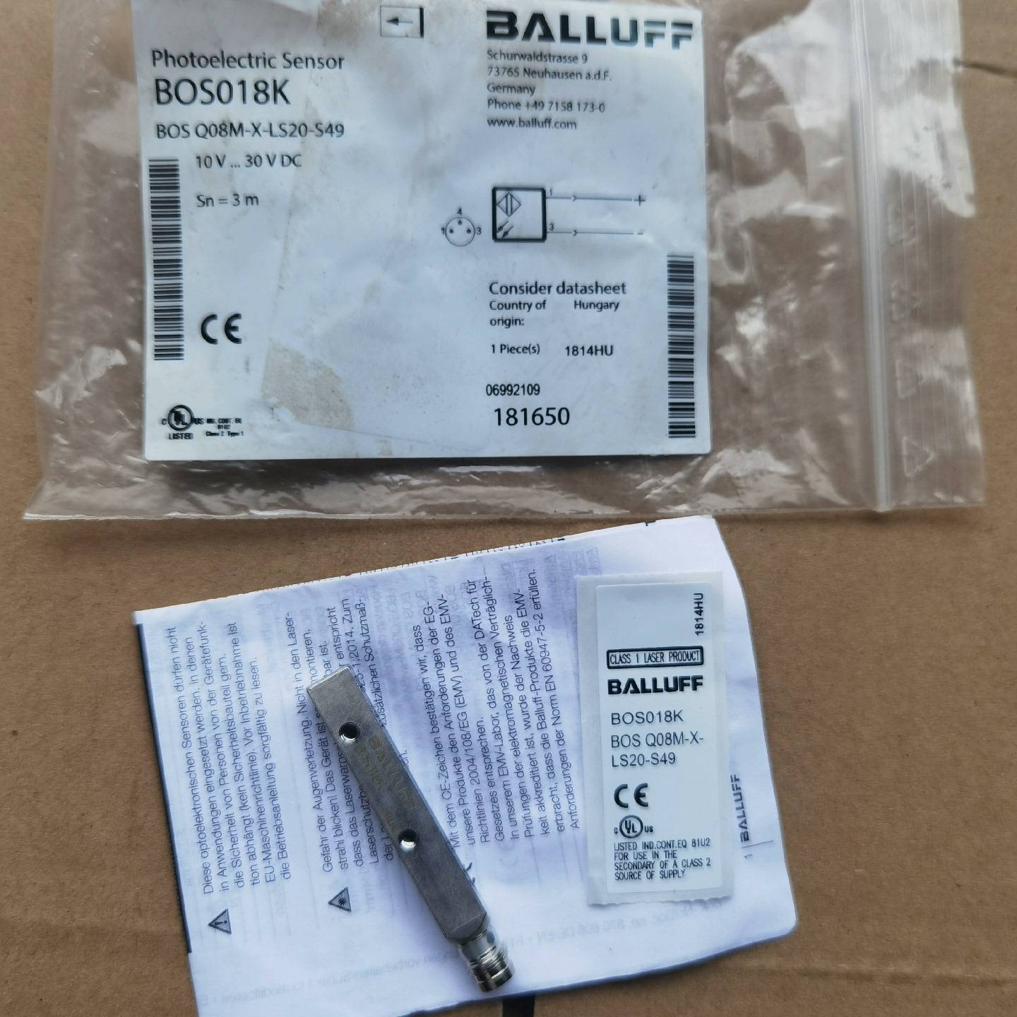 巴鲁夫传感器BOS Q08M-X-LS20-S49议价 维修！！！