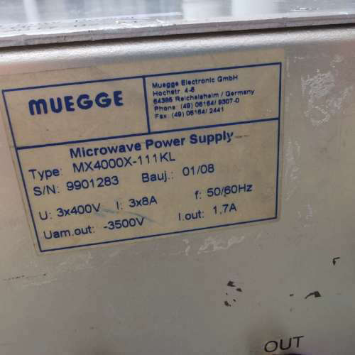 MUEGGE牧歌微波电源 MD4000X-111KL，设备拆议价也可维修