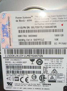 IBM s822l FRU00E9962 1.8T议价也可维修