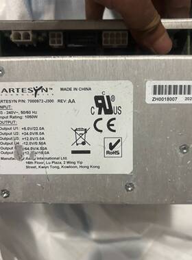 ARTESYN 7000972-J300 1050W开关电源议价 维修！！！