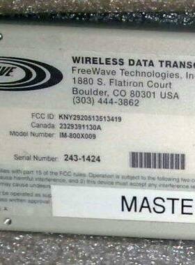 FreeWave 无线数据传送器 MASTER 议价 维修！！！