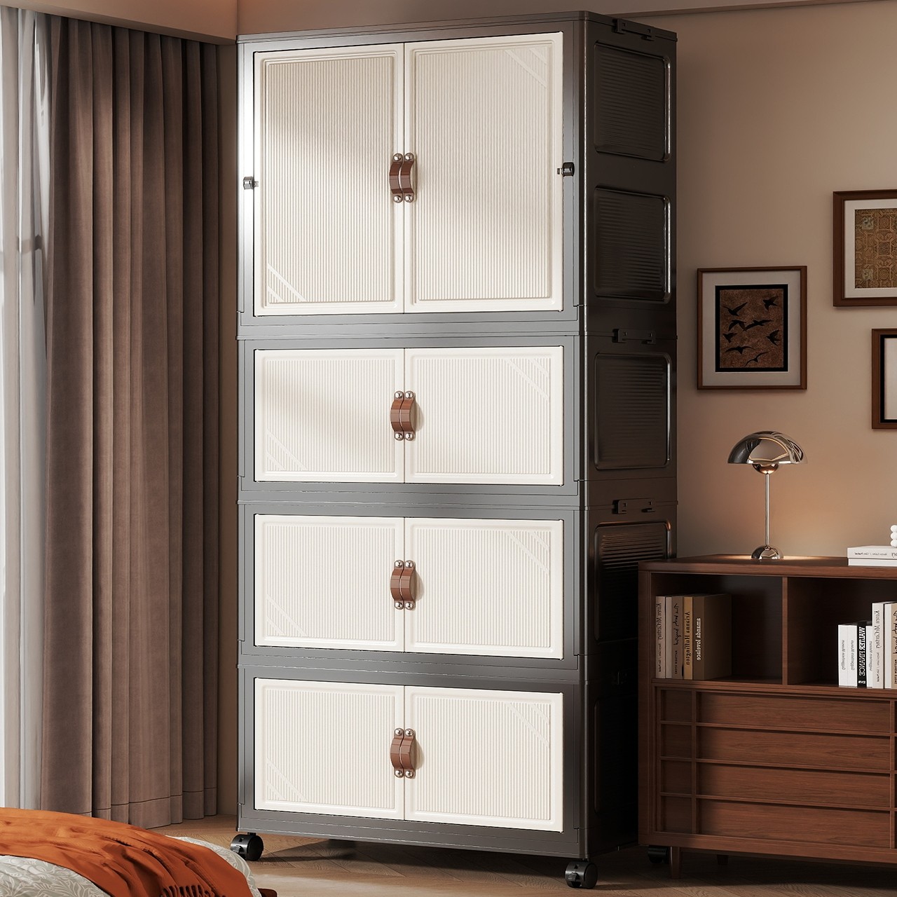 免安装宝宝衣柜折叠式儿童衣橱多层可移动收纳柜客厅卧室收纳箱子,收纳整理,鞋柜,淘宝优惠券,粉丝福利购,淘宝优惠卷