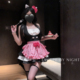 喵酱女仆 可爱kitty猫女仆制服性感纯欲qqny睡衣套装 趁夜出逃
