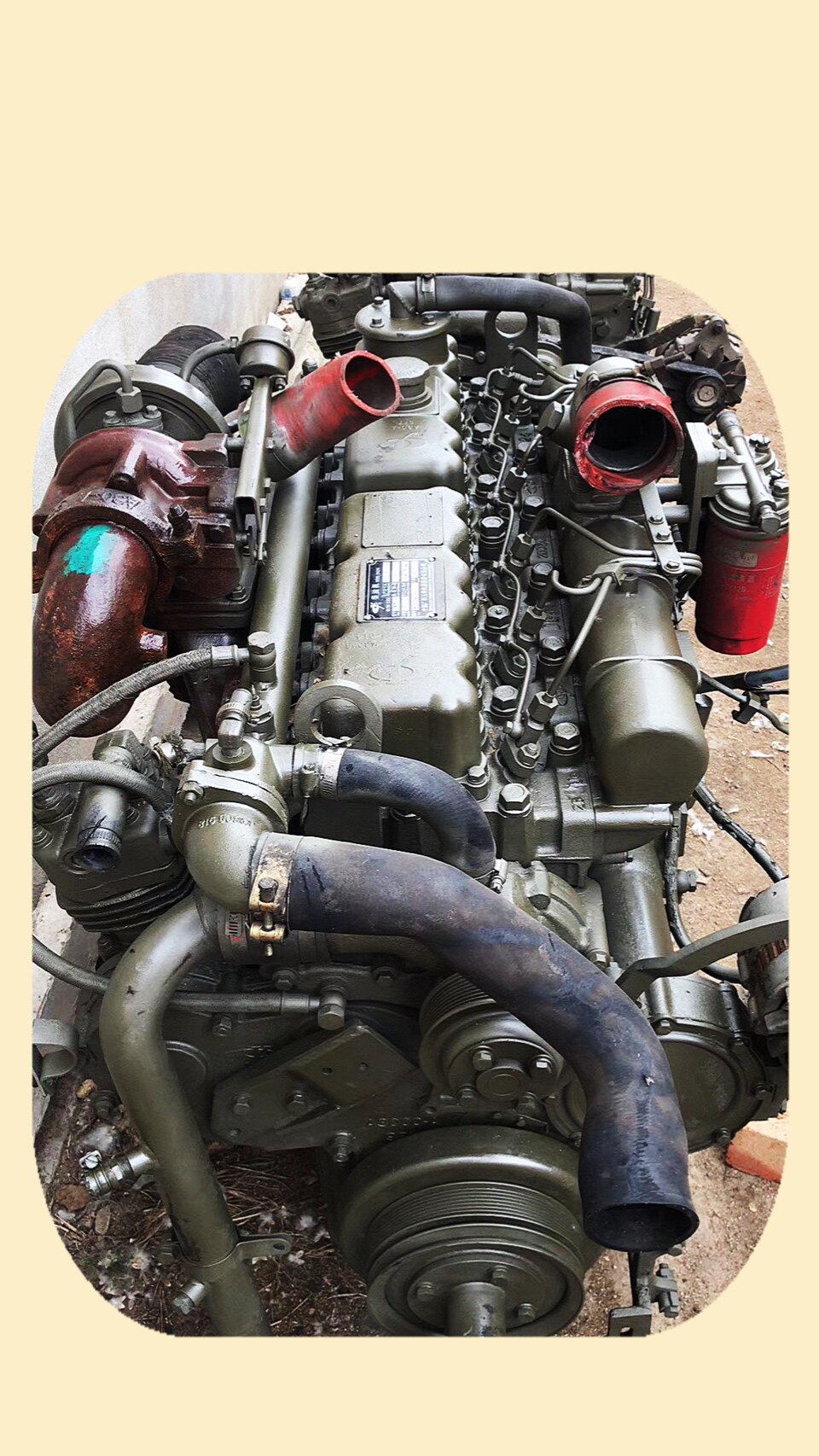 玉柴6108发动机 240 260马力 缸盖缸体总成配件 yc6a260-33