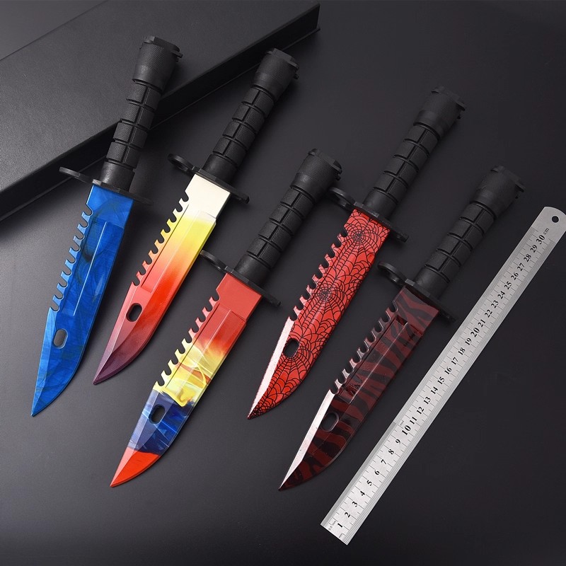CSGO游戏周边M9刺刃模型工艺品玩具刀剑道具塑料训练刀皮肤收藏品图片