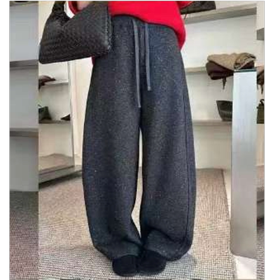 加绒休闲风显瘦冬季长裤休闲裤口袋老钱风25-8923