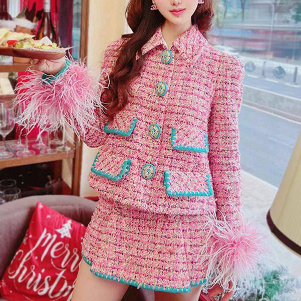 少女心爆棚小香风粗花呢财阀千金套装GFC2412285,女装/女士精品,时尚套装,淘宝优惠券,粉丝福利购,淘宝优惠卷