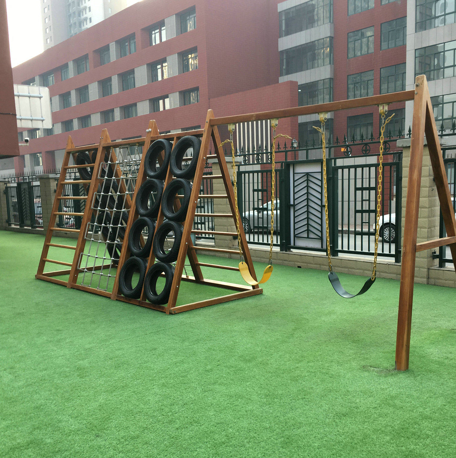 大型木质户外儿童攀登架幼儿园木制攀爬轮胎架秋千组合游乐设施在类目 玩具/童车/益智/积木/模型, 游乐/教学设备/大型设施, 大型组合式游乐设备中 - 来自Buy2taobao.com提供专业的淘宝代购服务