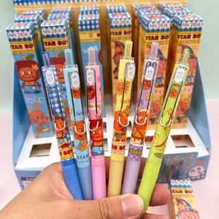 星星人盲盒按动笔中性笔创意高颜值可爱呆萌少女心ins写字顺滑。