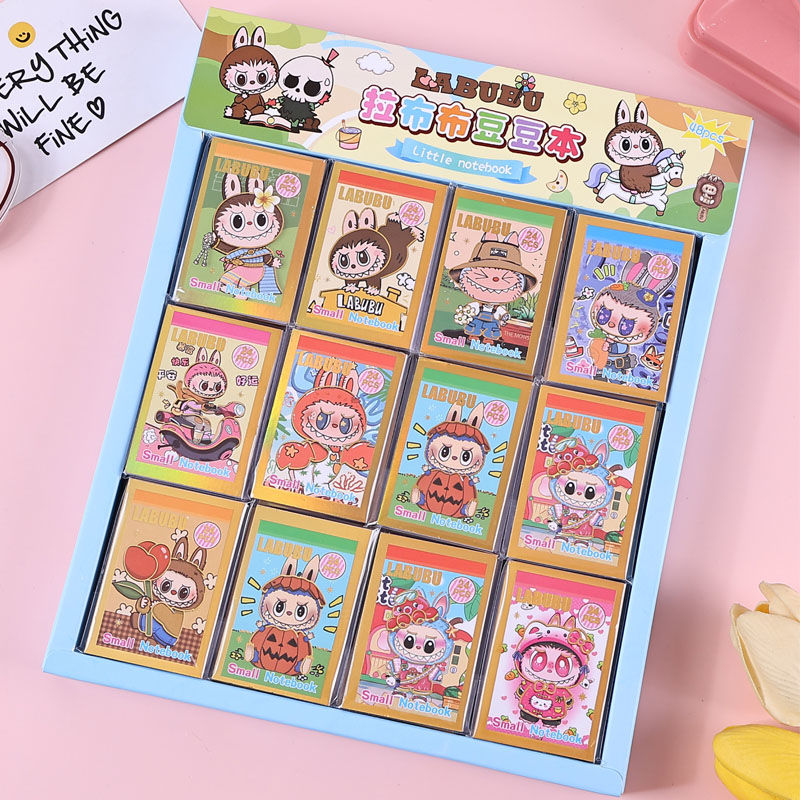 拉布布豆豆本创意日系卡通可爱少女心ins粘贴不干胶装饰限定1