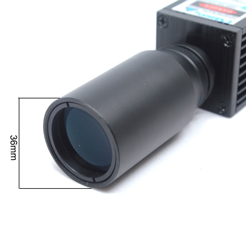 520NM 3W 고출력 녹색 레이저 모듈 두꺼운 빔 랜드마크 PWM 레이저 광 조류 격퇴 레이저 12V