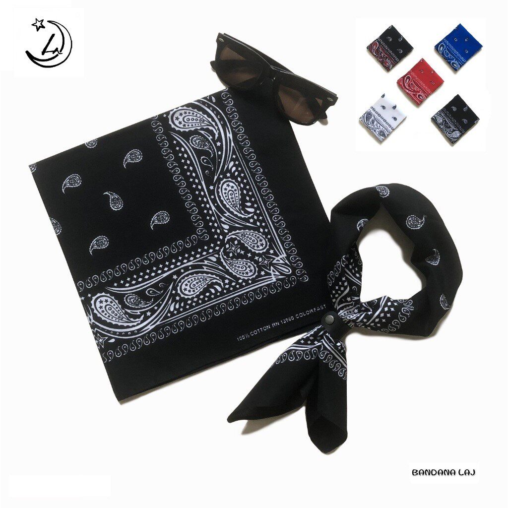 BANDANA嘻哈方巾双面街舞头巾