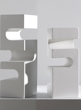 现代极简创意抽象几何凹