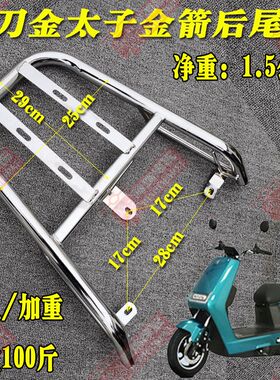 电瓶车尾架新蕾H3小刀金太子天猫牛老百姓N1电动车拉货衣架后货架